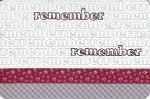 4x6 remember card w-burgundy washi